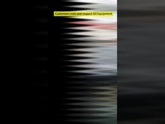 顧客はオイル機器を訪問し、検査します